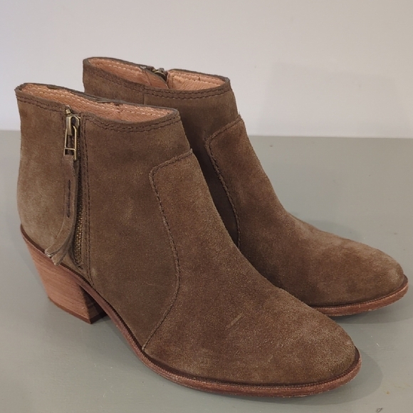 Madewell Janice Boots Brown Suede Ankle Bootie size 9 - Picture 9 of 10
